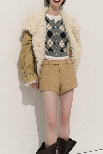 Night Pine Wool Shorts