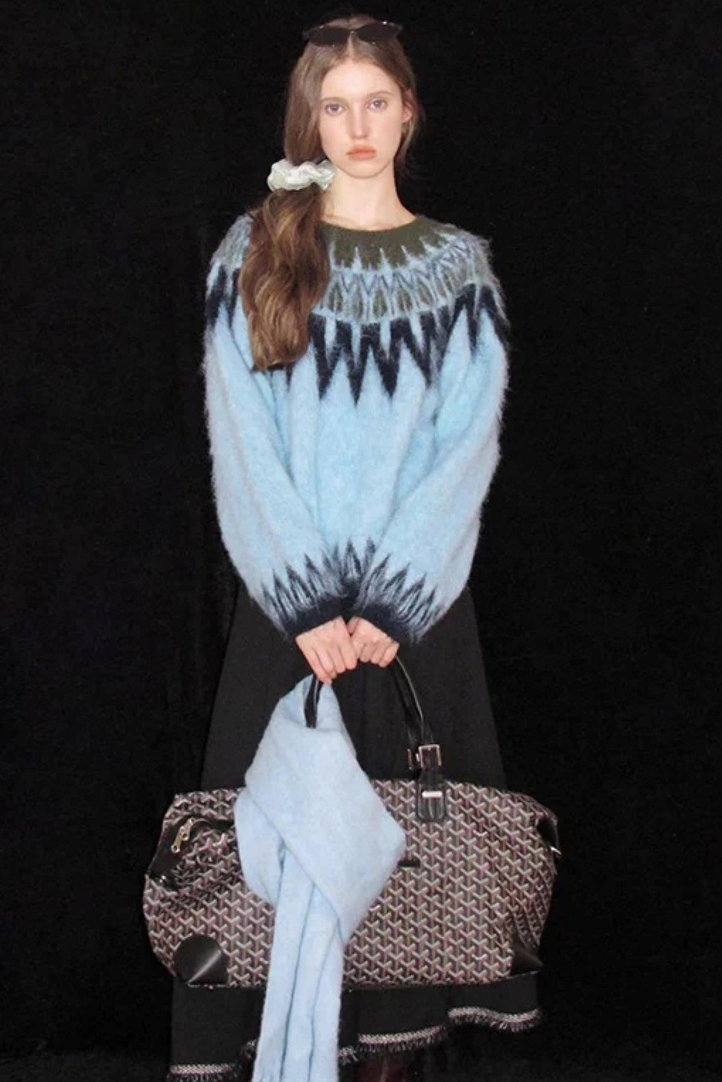 Brushed Alpaca Fair Isle Sweater