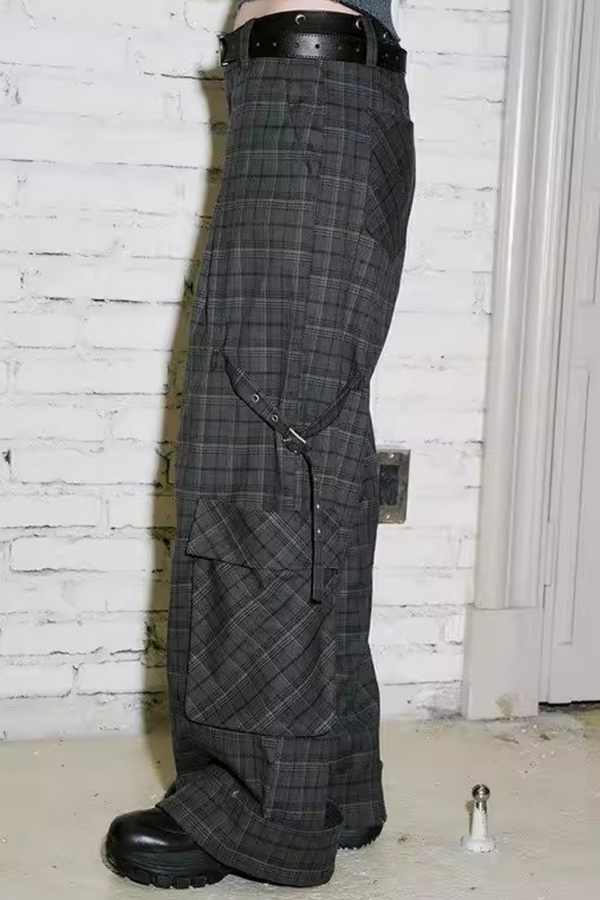 Knitted Plaid Sweater Set-Up