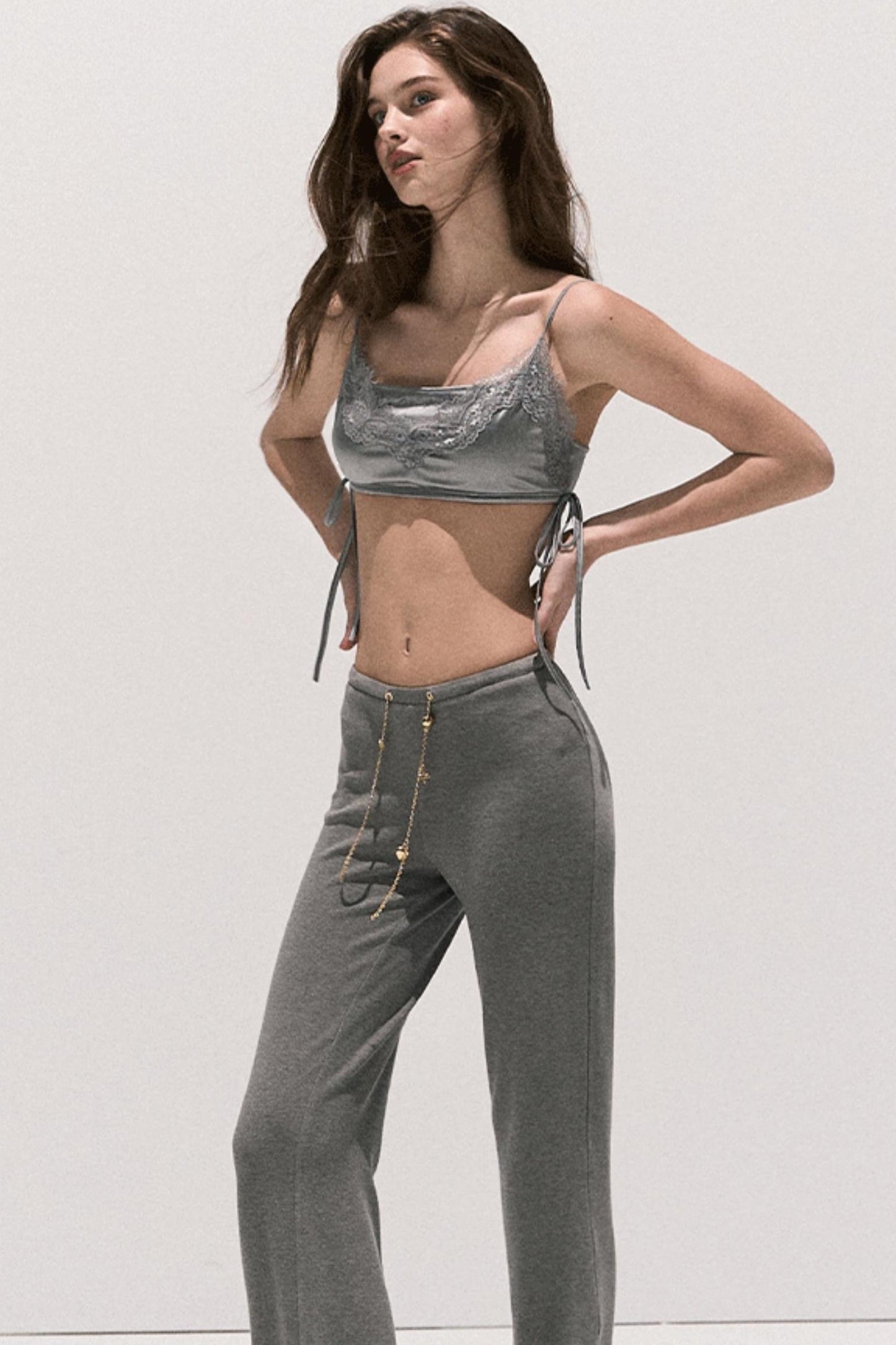 Soft Crew Neck Knitwear Bootcut Trouser Set-Up