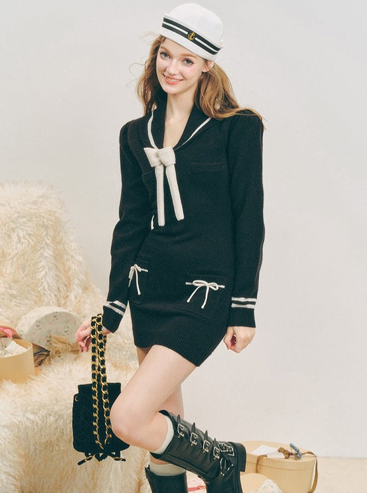 Sailor Knitted Dress