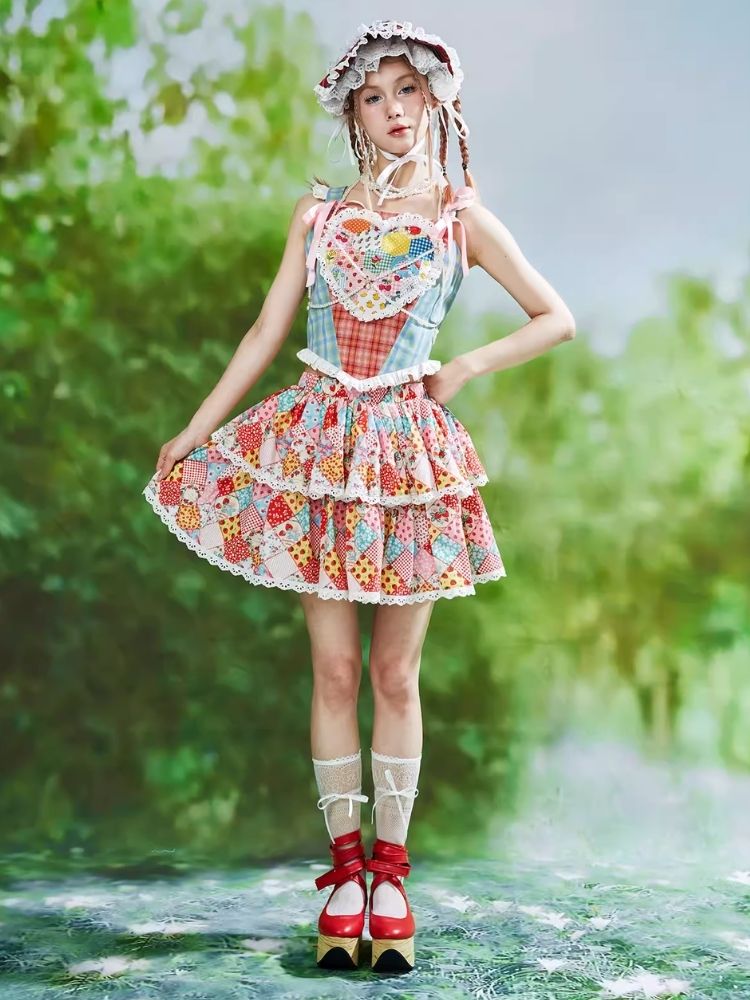 Colorful Cartoon Cake Skirt