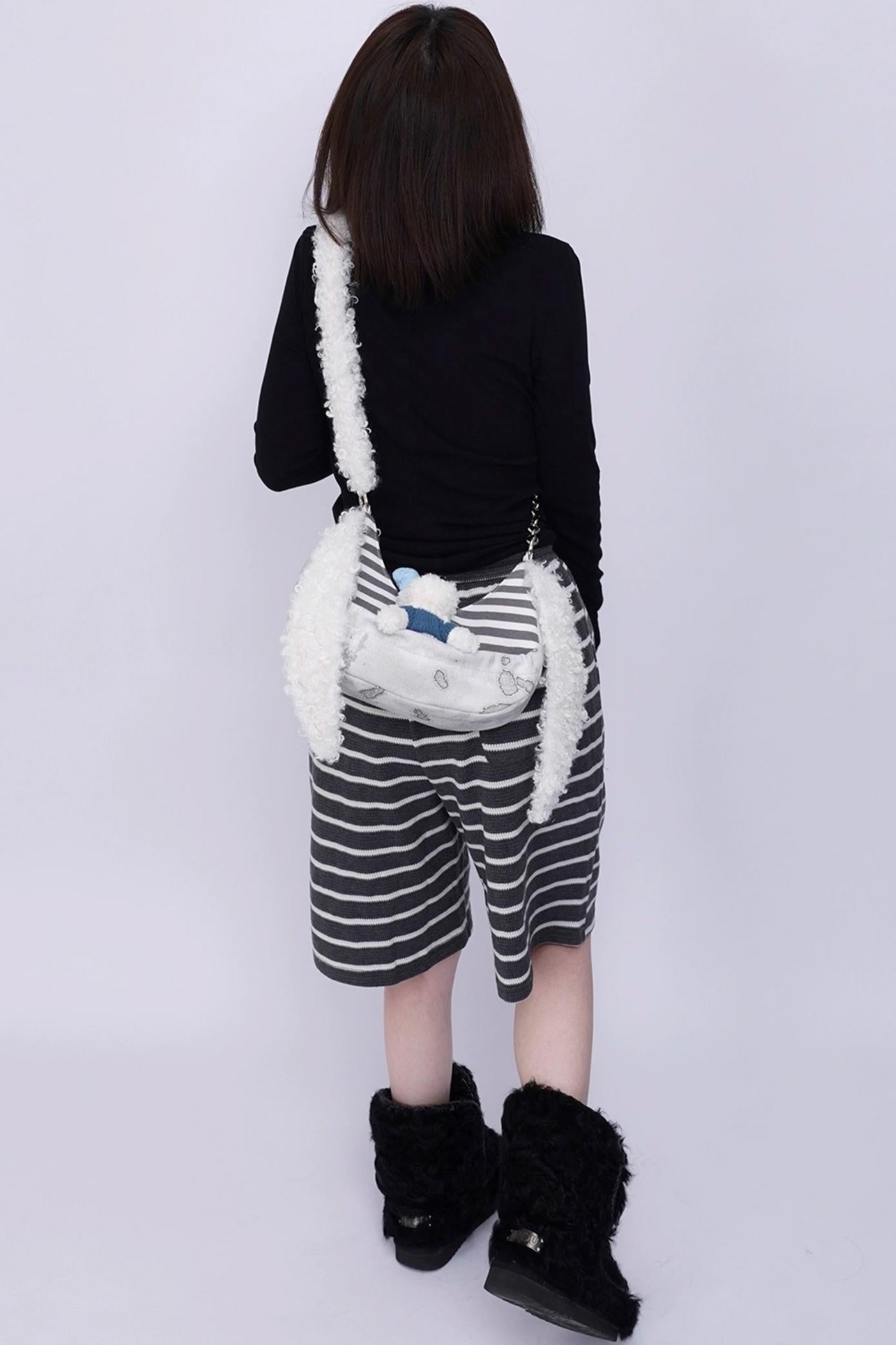Rabbit Plush Crossbody Bag
