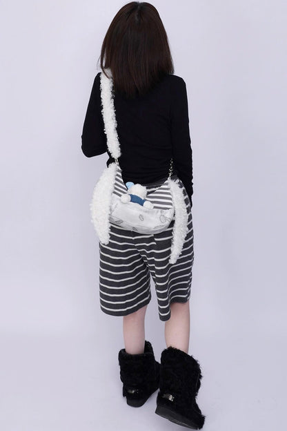 Rabbit Plush Crossbody Bag
