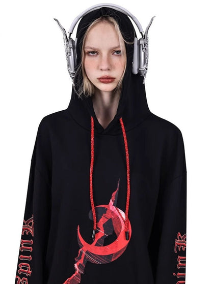 Hat Rope Hooded Sweatshirt Coat