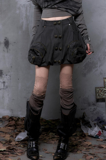 Court Street Leather Skirt