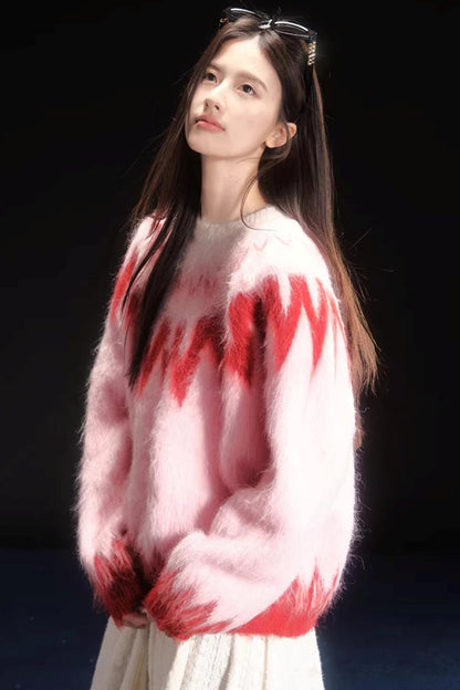 Brushed Alpaca Fair Isle Sweater