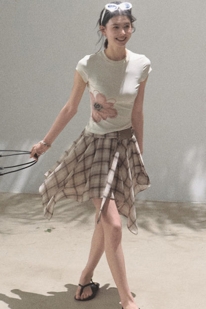 Begonia Bloom Slim Fit T-Shirt