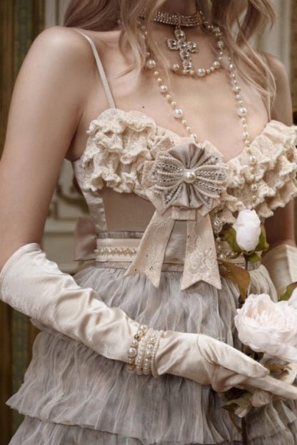 Slavic Lace Cake Dress Set-Up