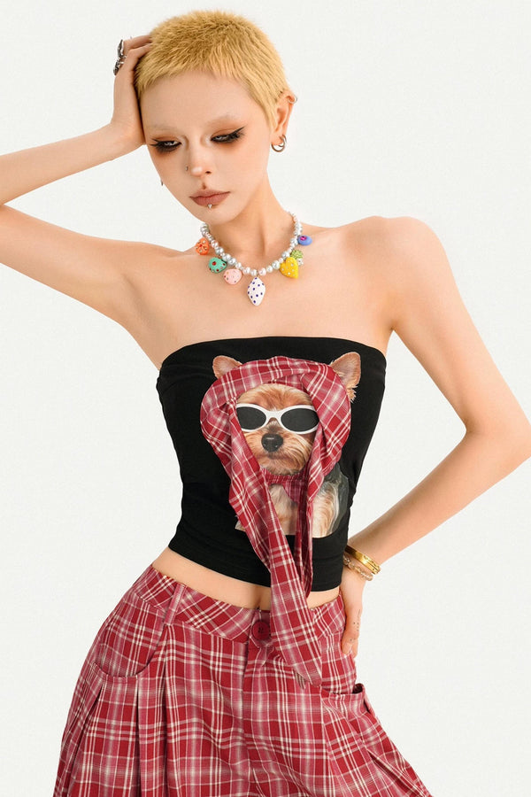 Sweet Spicy Plaid Vest Set-Up
