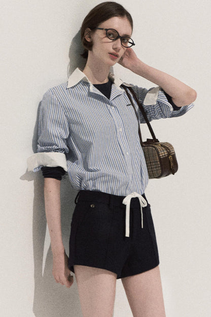 Good Weather Lace Slim Waist Long Sleeve T-Shirt