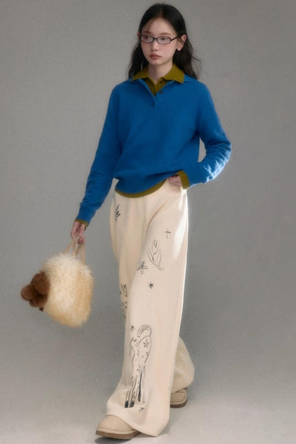 Niche Wool Polo Sweater