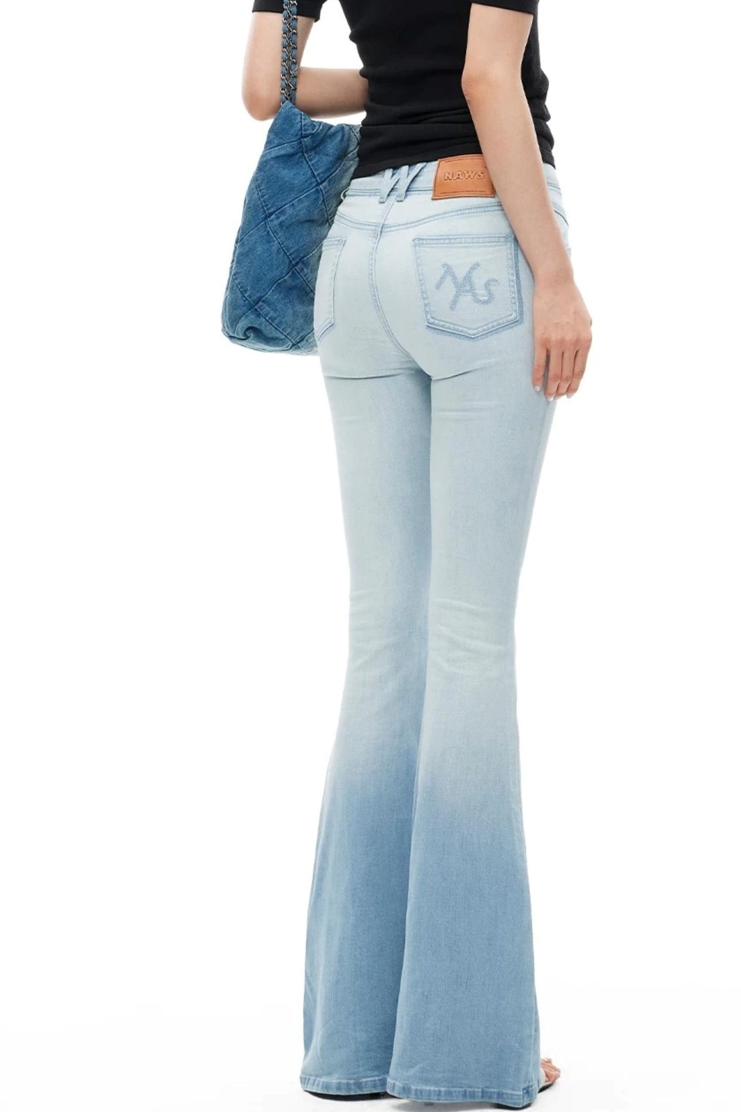 Hemp Tight-Fitting Bootcut Jeans