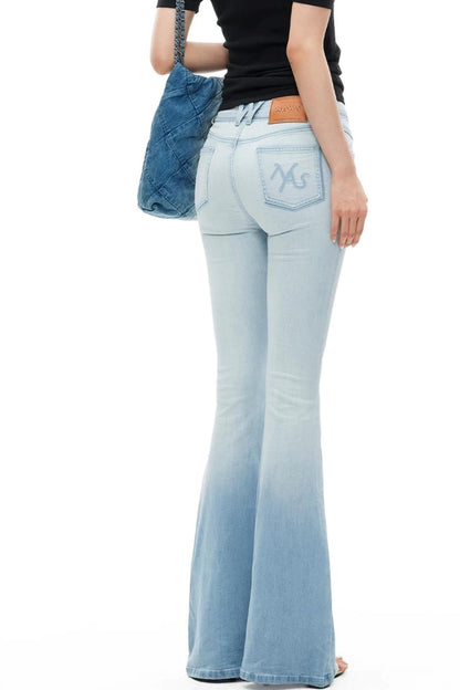Hemp Tight-Fitting Bootcut Jeans