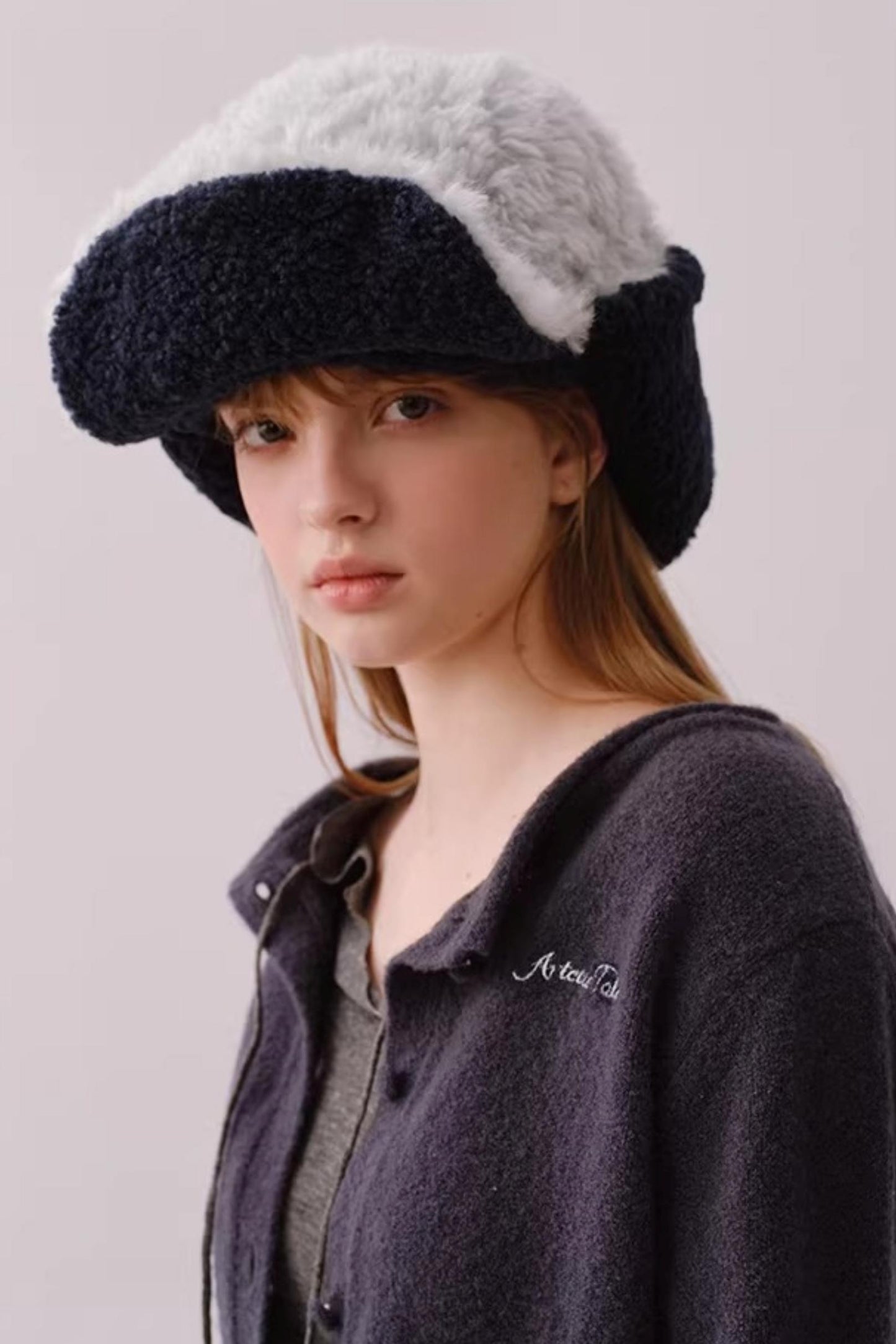 Reversible Plush Lei Feng Hat