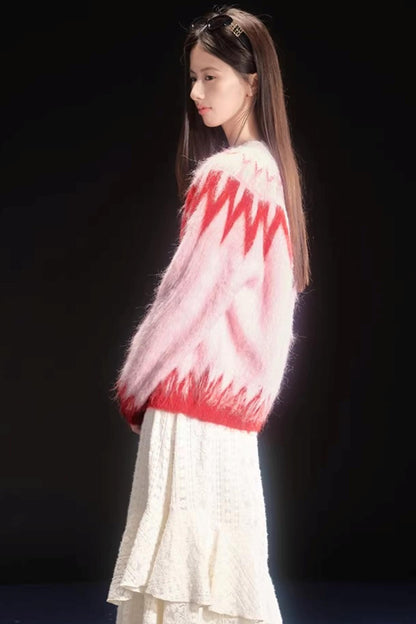 Brushed Alpaca Fair Isle Sweater