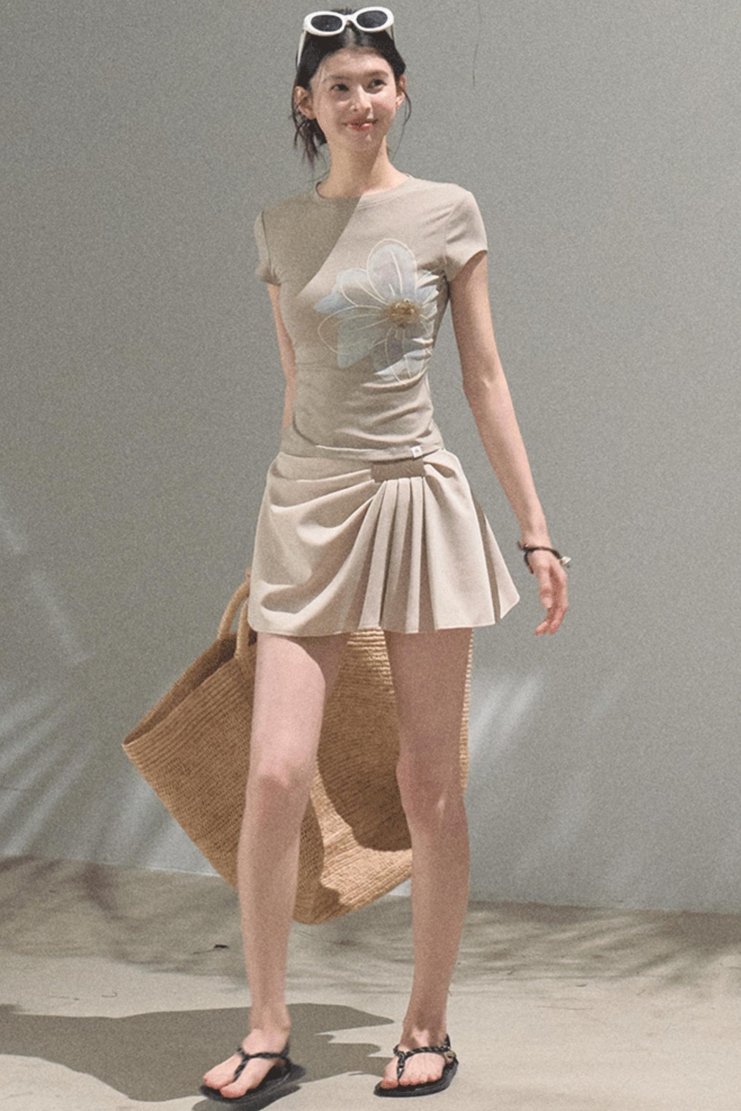 Begonia Bloom Slim Fit T-Shirt