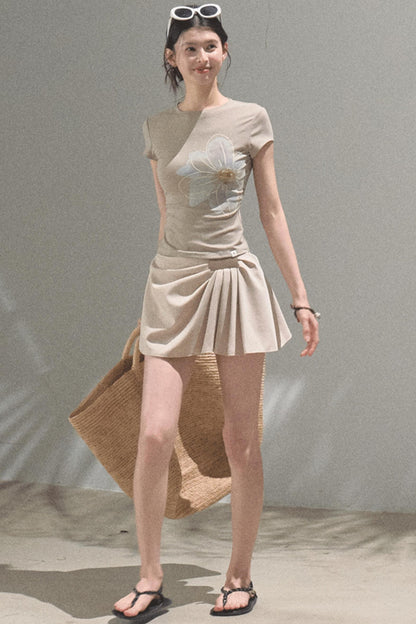 Begonia Bloom Slim Fit T-Shirt