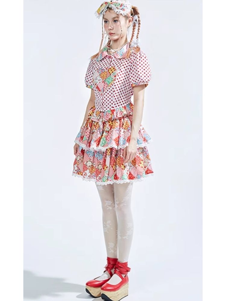 Colorful Cartoon Cake Skirt