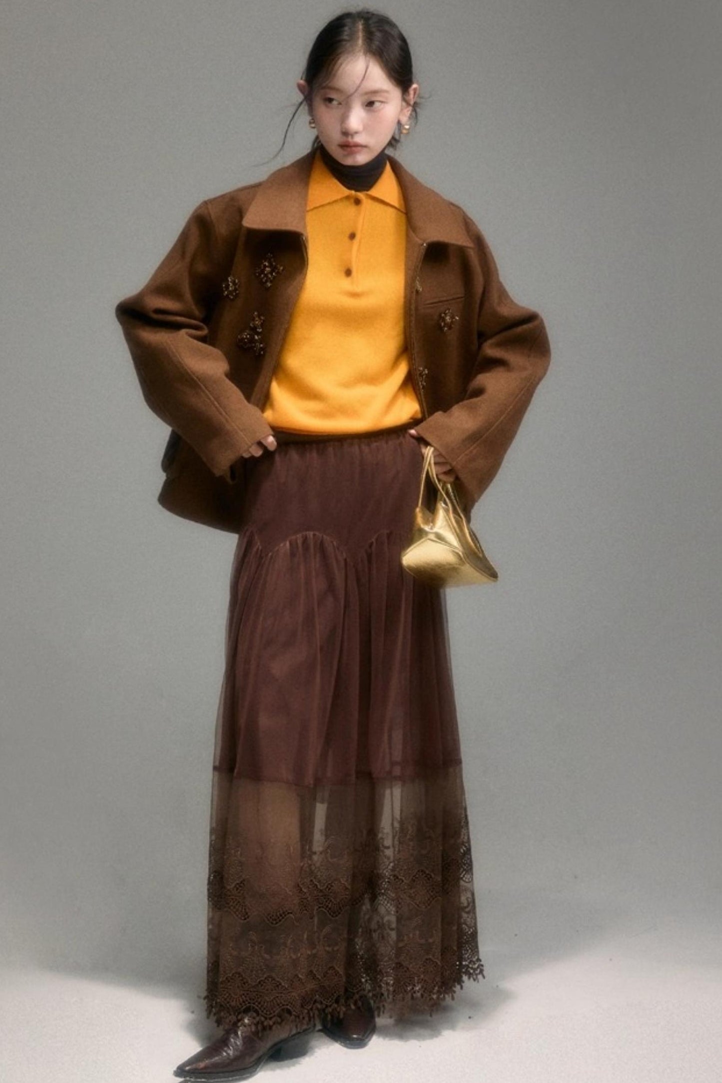 Niche Wool Polo Sweater