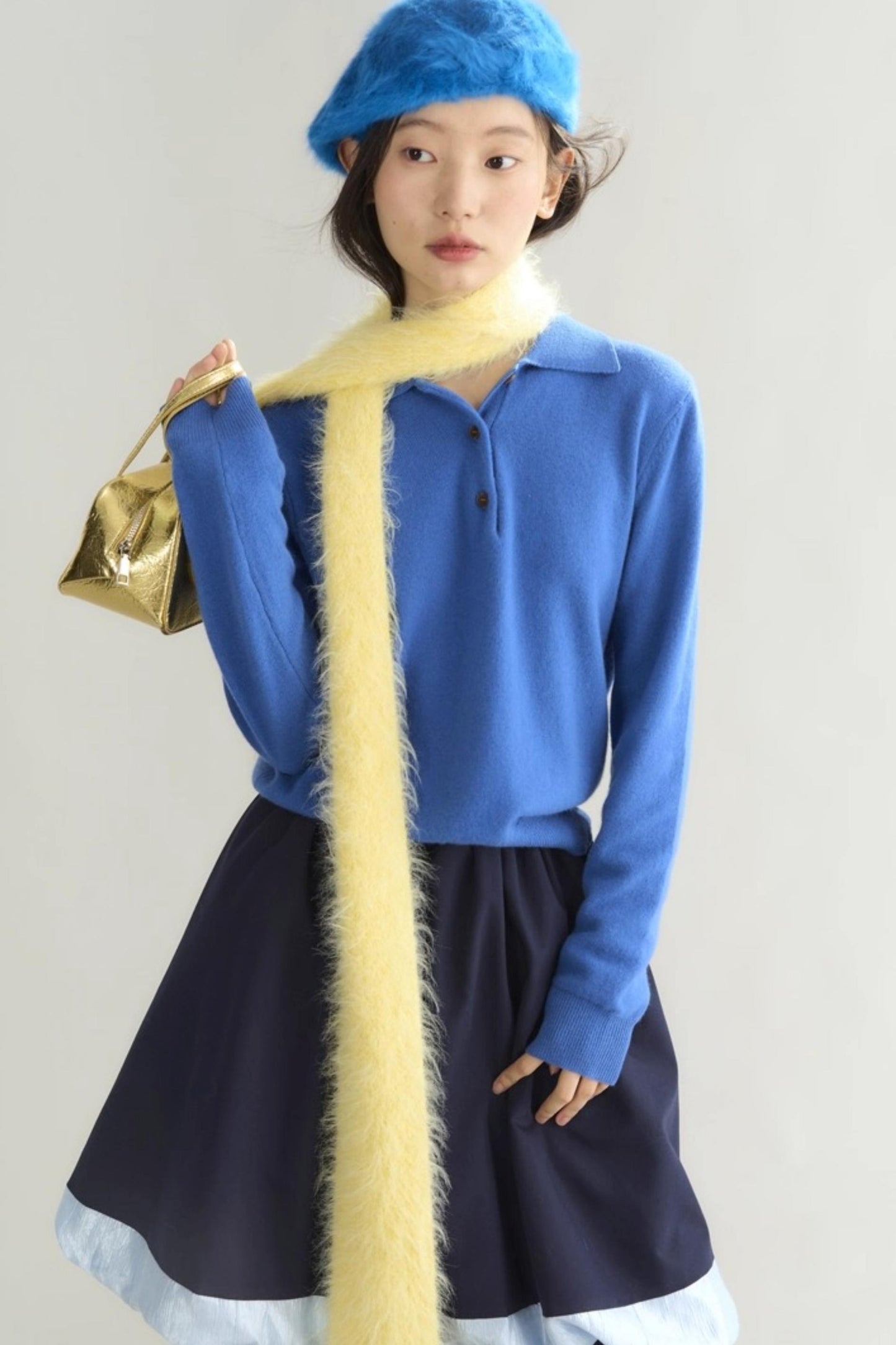 Niche Wool Polo Sweater