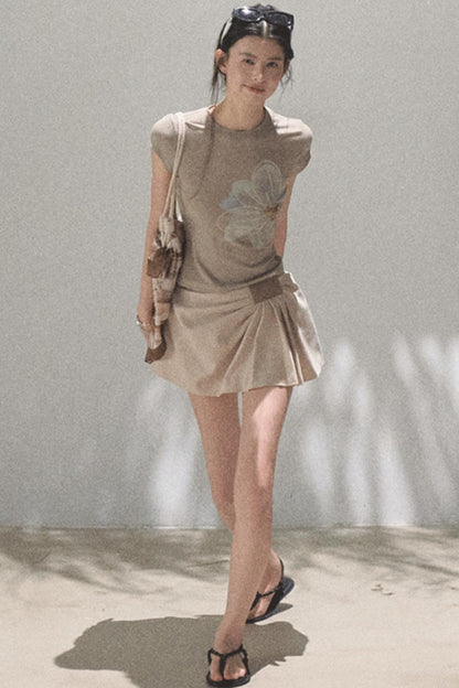 Begonia Bloom Slim Fit T-Shirt