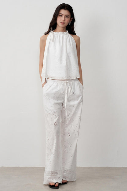 Resort Cut-Out Jacquard Camisole