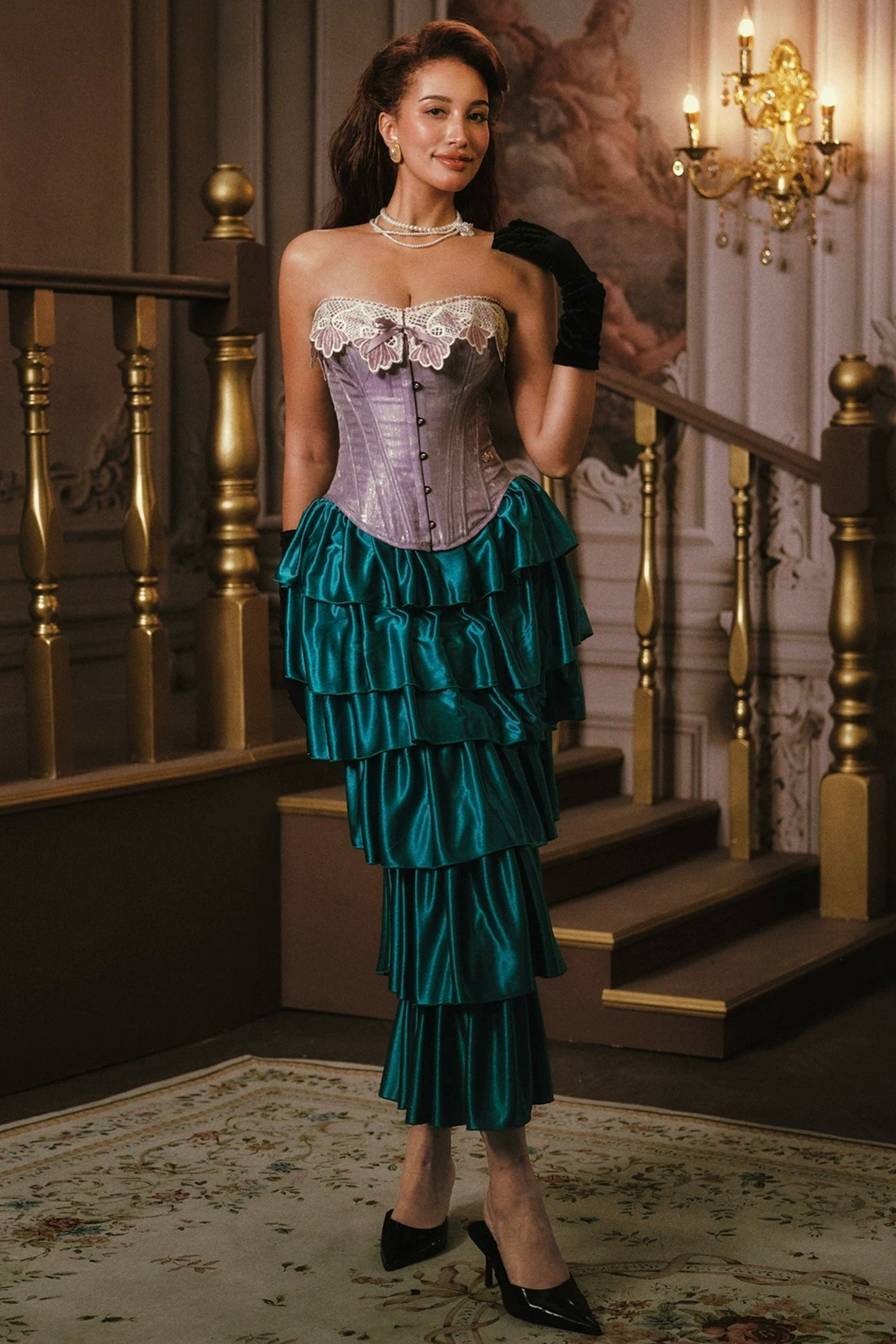 French Lace Corset Set-Up