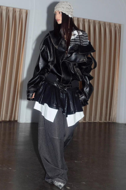 Ultra-High Collar Knit Base Shirt