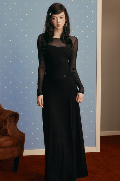 Mesh Patchwork Dress