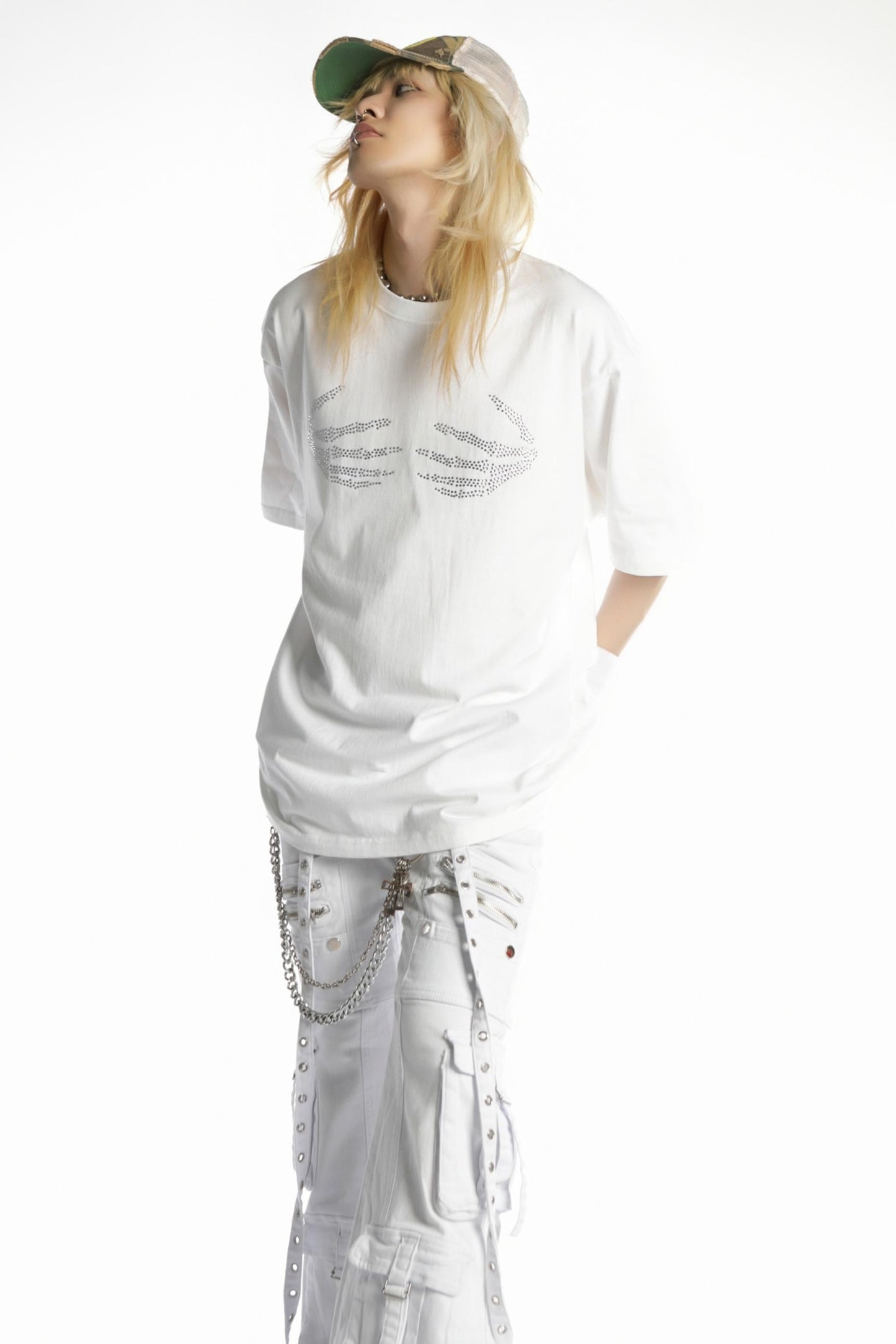 Skull Claw Rhinestone Tee