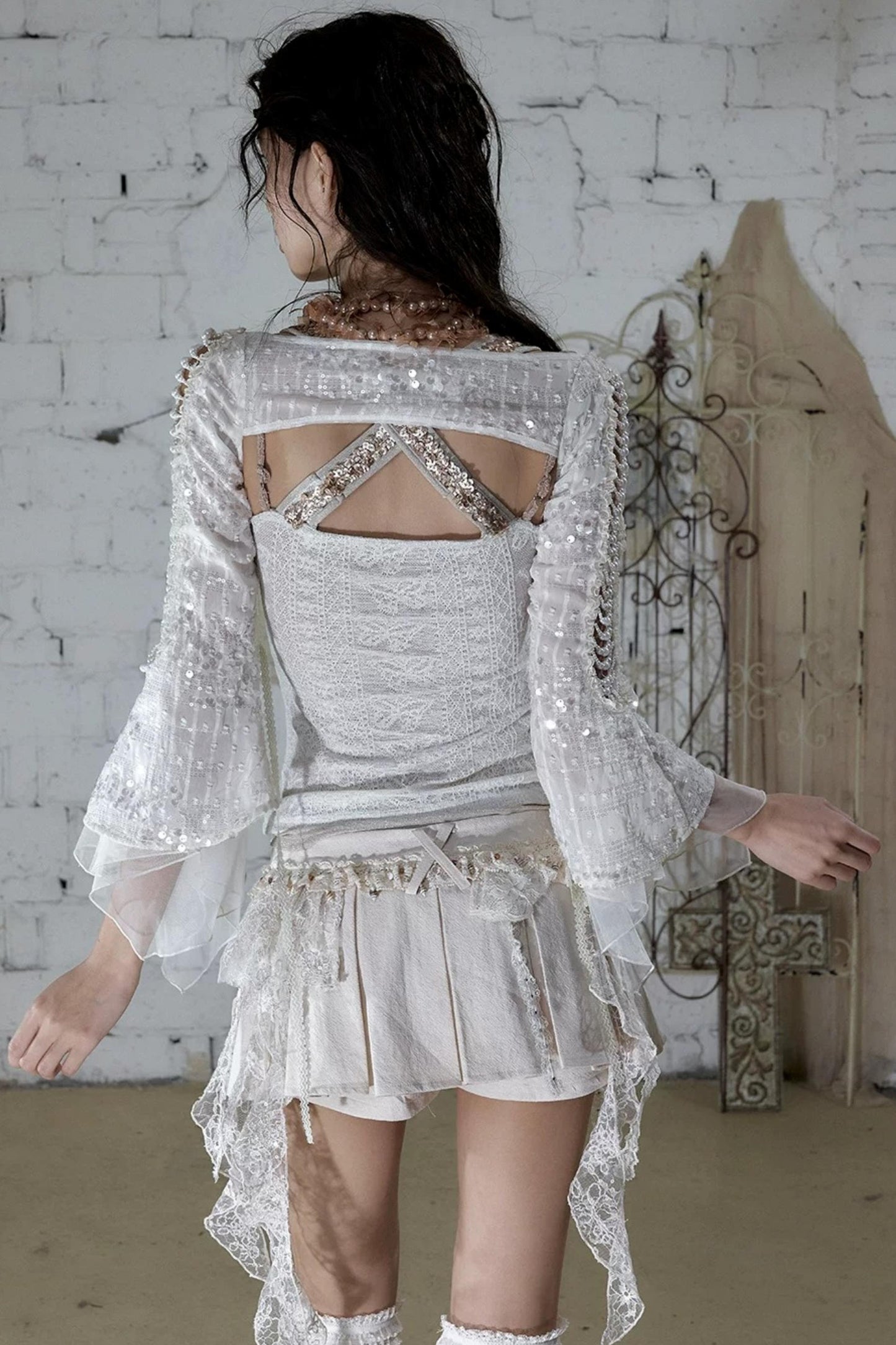 Baroque Pearl Chiffon Cover-Up