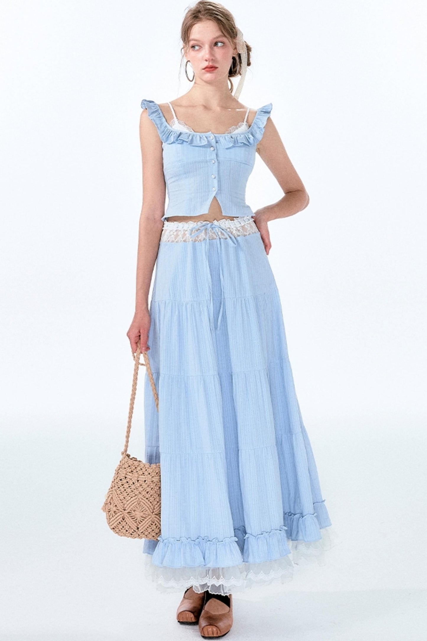 Lace Bustier Ensemble Set-Up