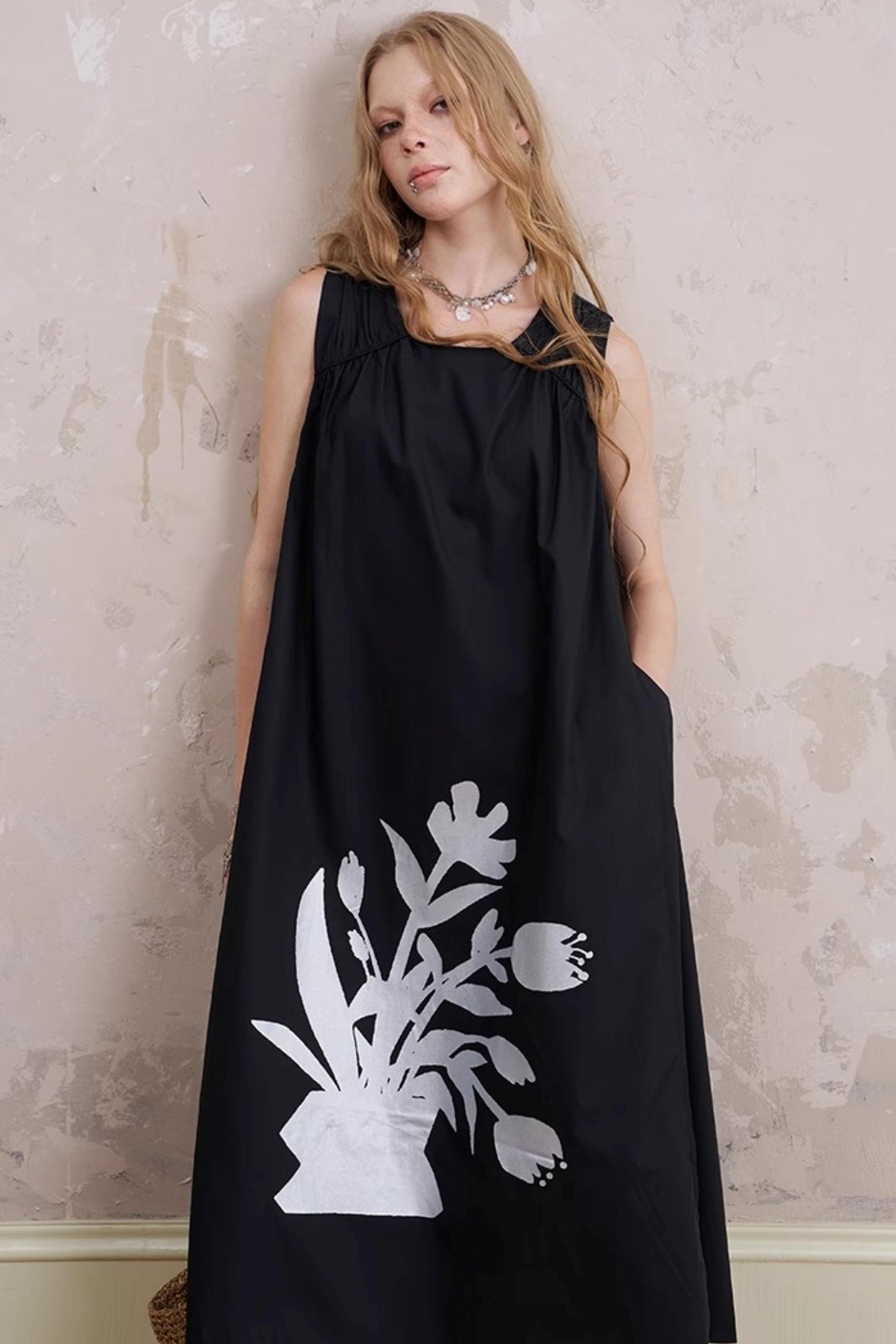 Floral Sleeveless Summer Dress