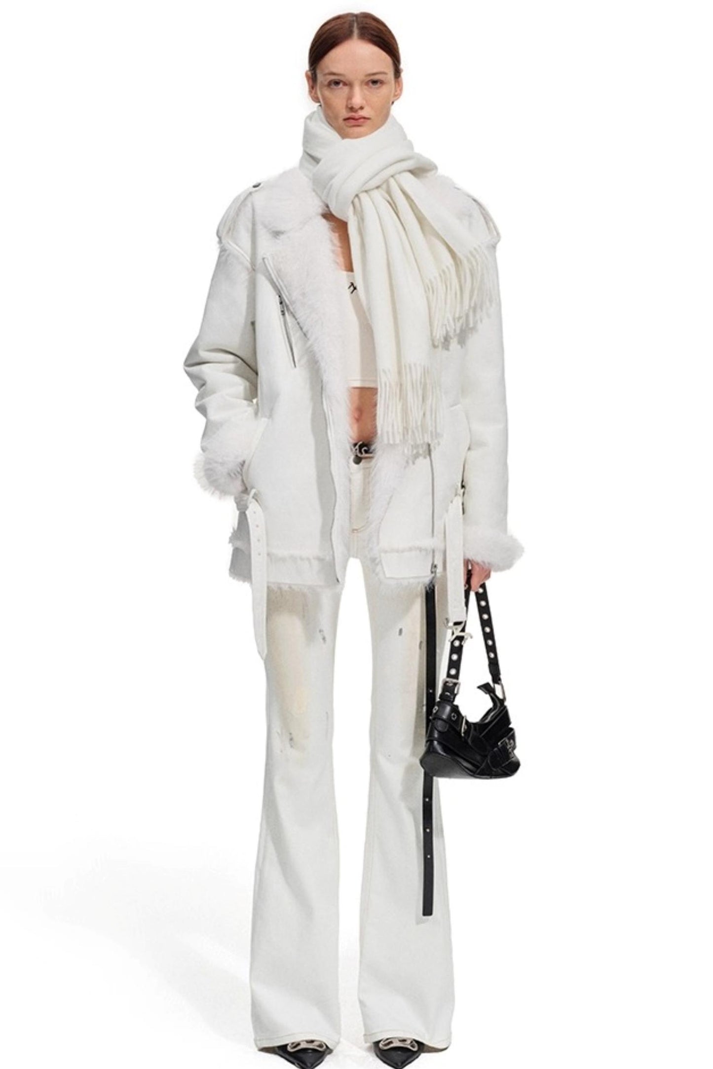 Classic Fringe Wool Shawl