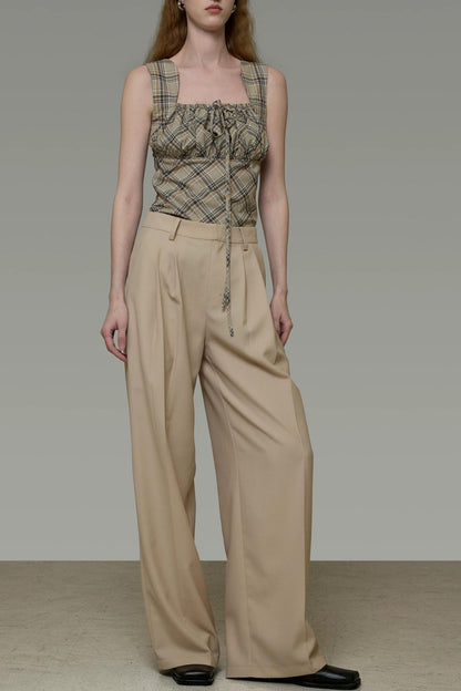 Elegant French Straight-Leg Pants