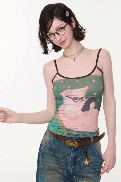 Smart-Polka-Dot-Unterhemd