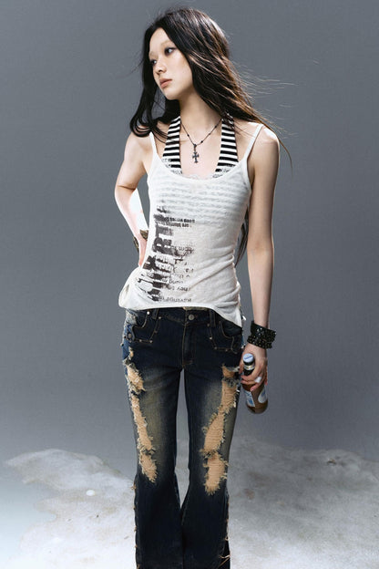 Layered Two-Tone Cami Top