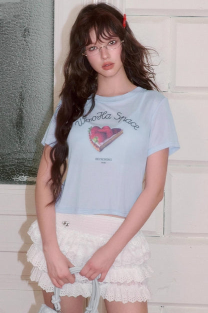 Retro Straight Short Sleeve T-Shirt