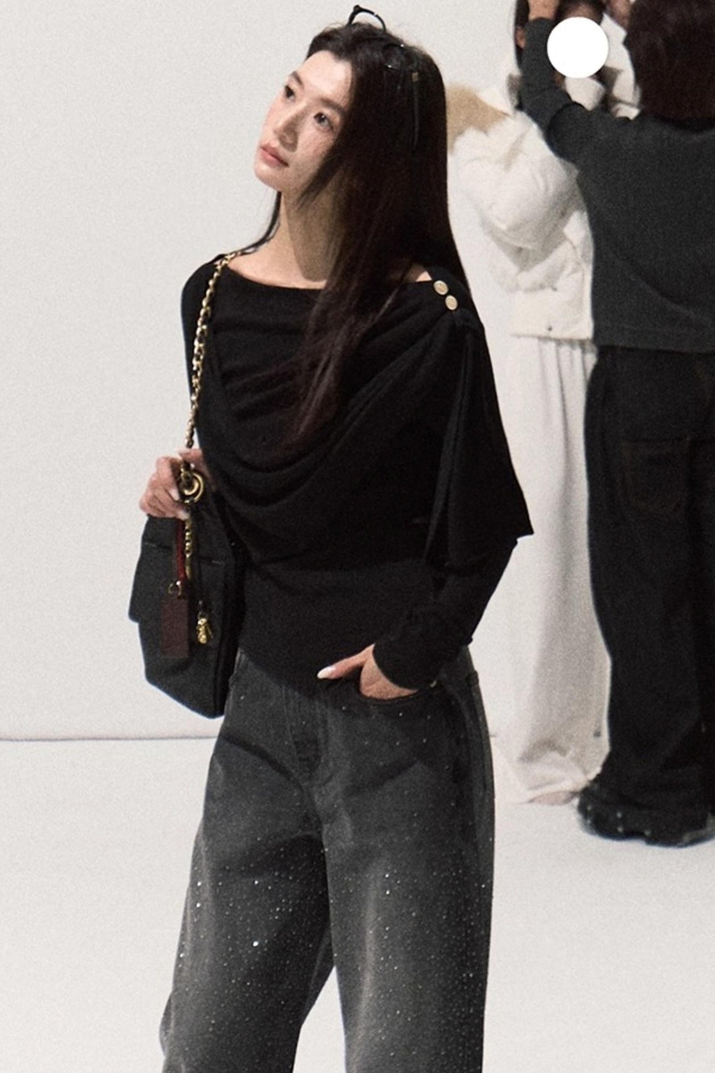 Wrap-Around Knit Sweater