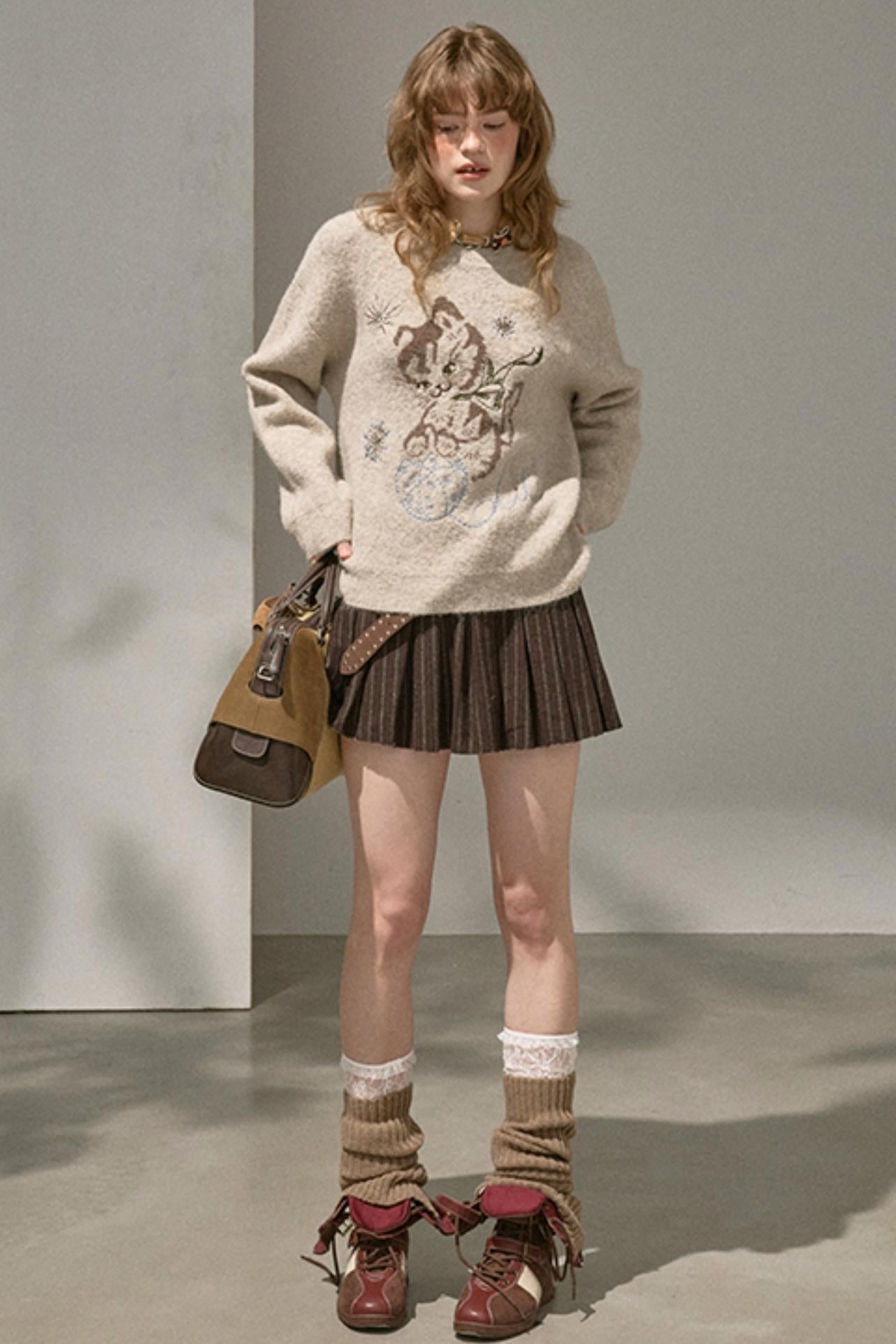 Kitten Knitted Sweater Top