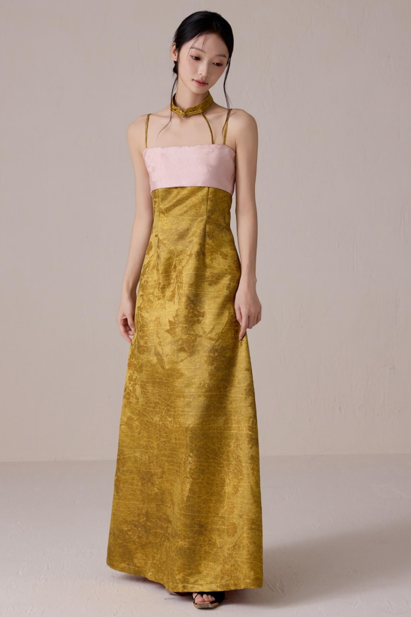 Summer Fusion Halter Dress