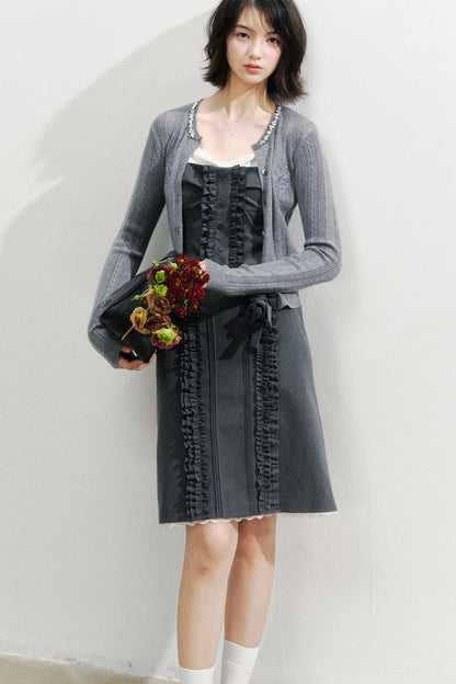 Vintage Lace Suspender Skirt Set-Up