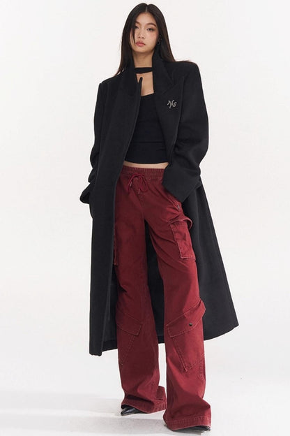 Red Vintage Cargo Pants