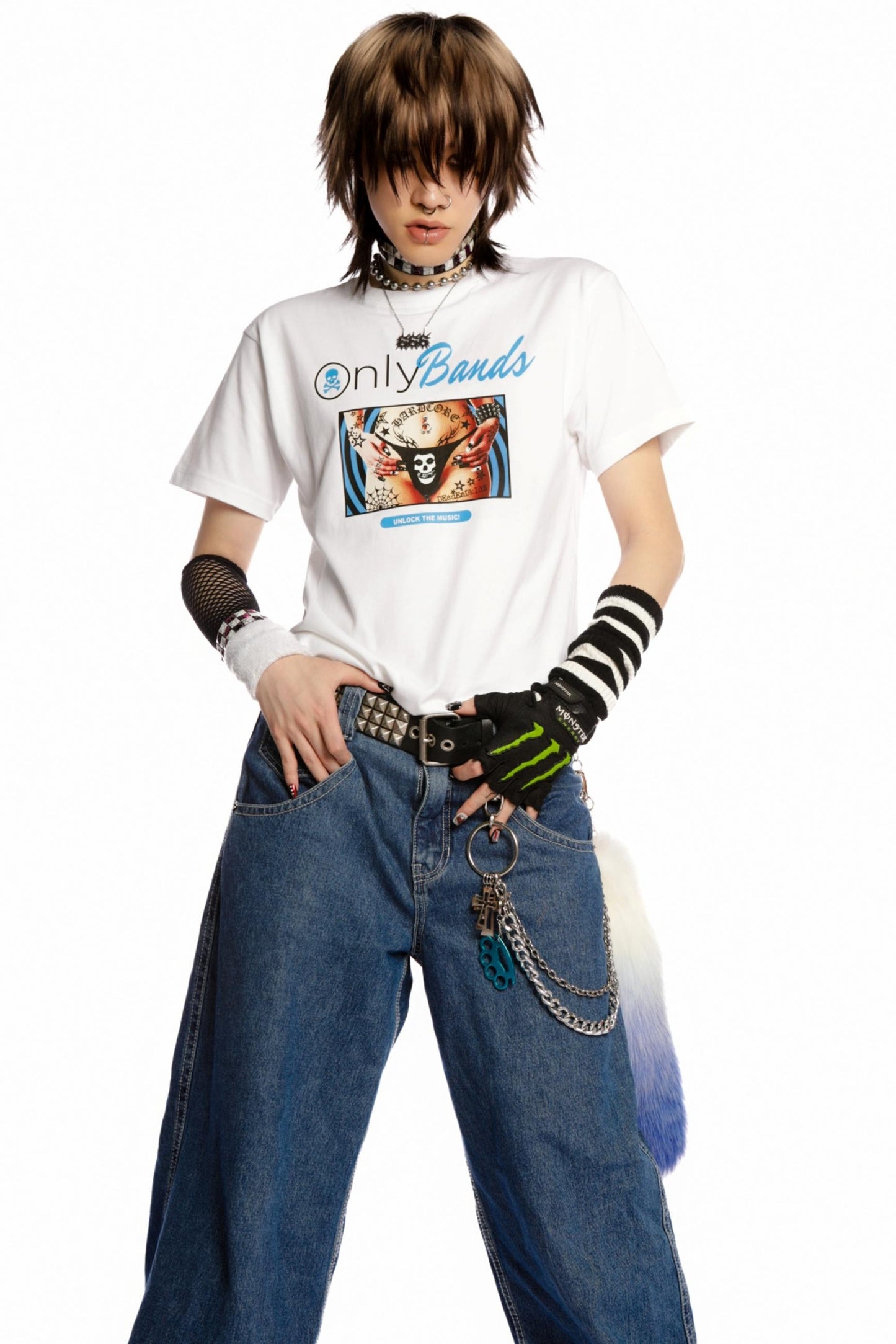 Original Spoof American Street Shoulder T-Shirt