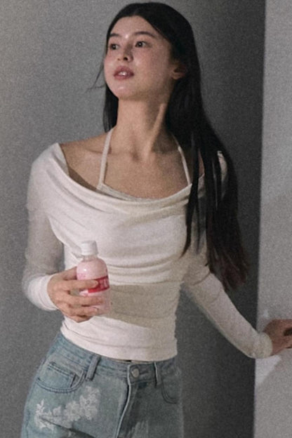 Swing Collar Knit Top