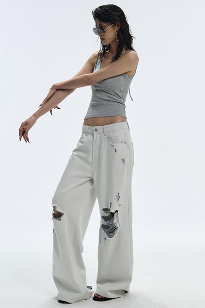 Summer Breathing Wide-Leg Jeans