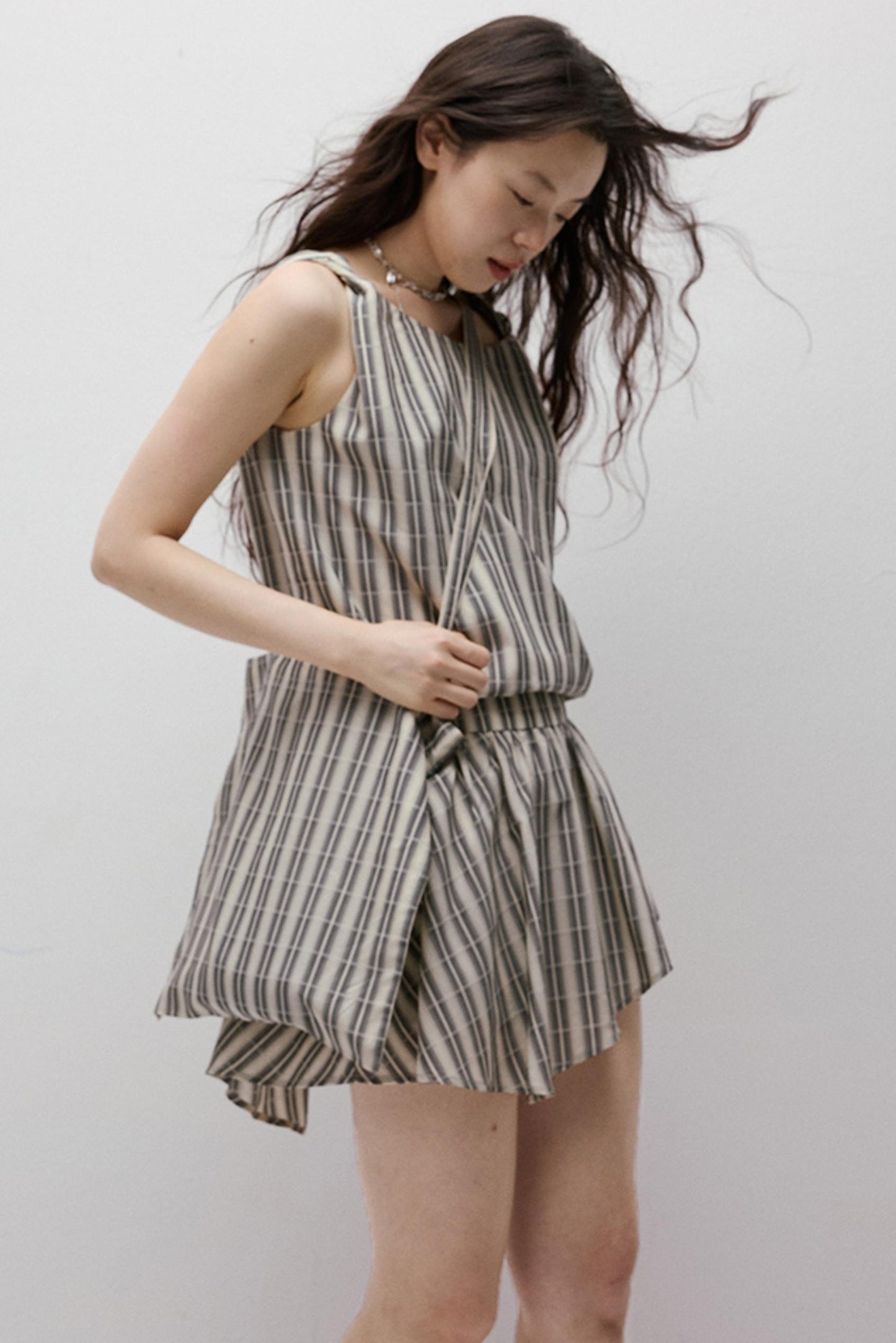 Artistic Stripe Holiday Skirt