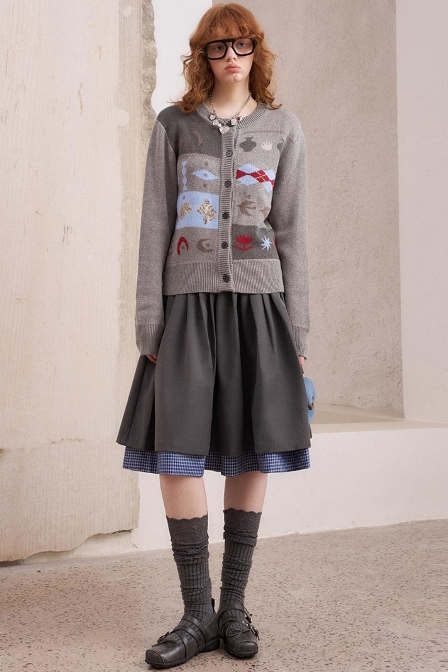 Knitted Fair Isle Cardigan