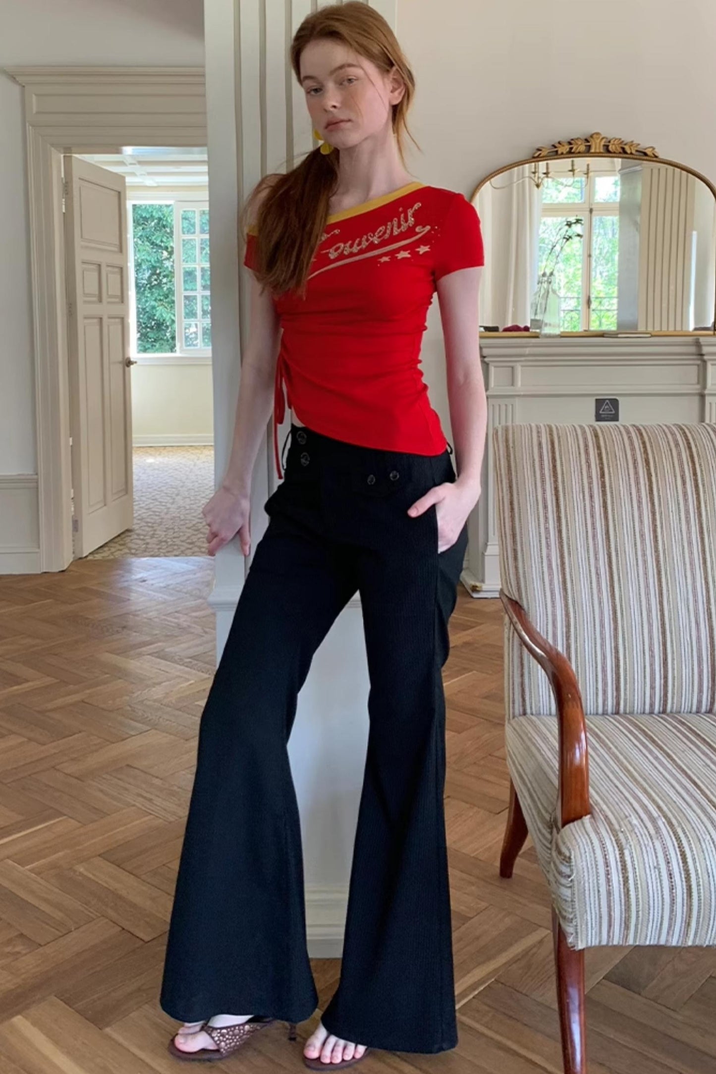 Summer Chic Flared Trousers